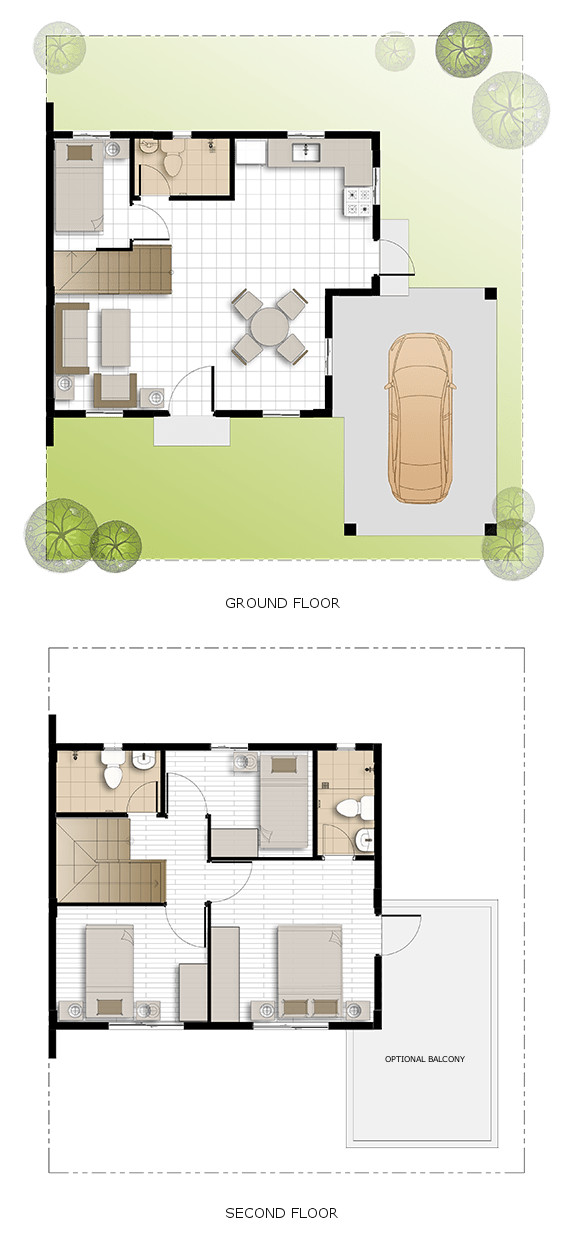 Dani Floor Plan House and Lot in General Trias